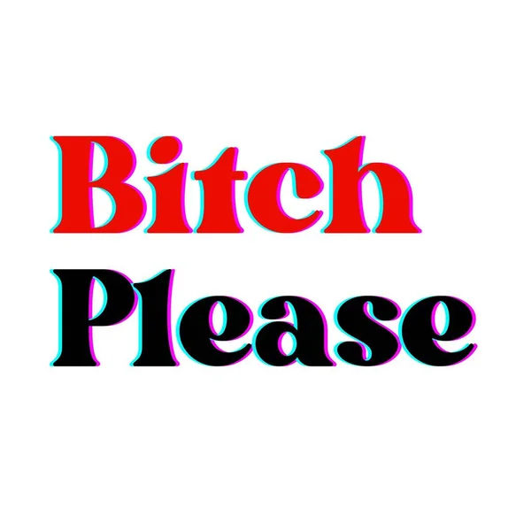 Bitch Please Typography Font Funny Saying