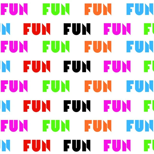 Fun Colorful Typography Cute Font — ストック写真