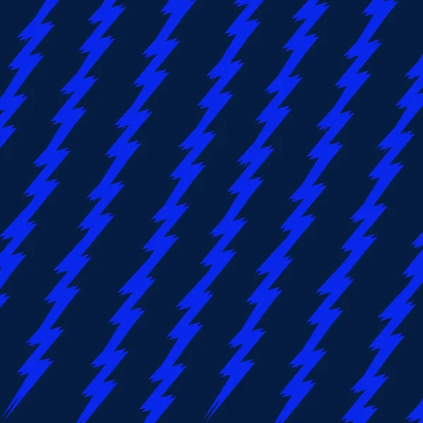 Blue Lightning Electric Pattern With Dark Blue Background