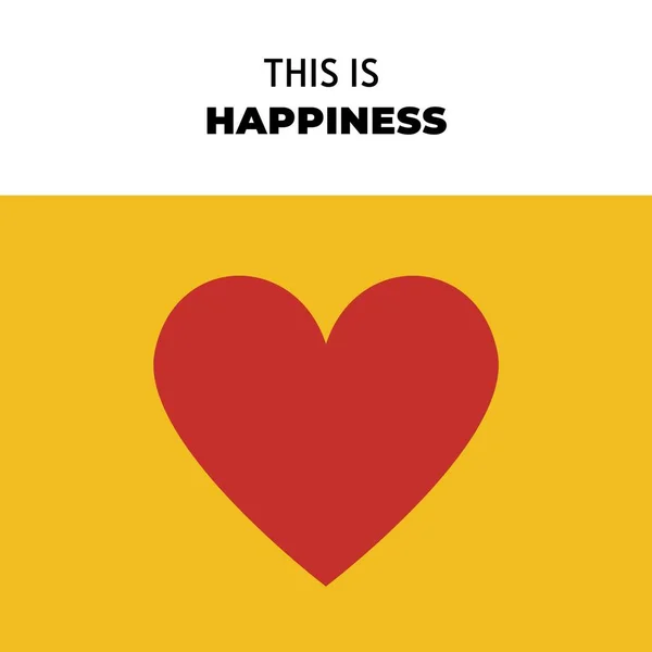 Happiness Heart Love Mental Health Quote — Foto de Stock