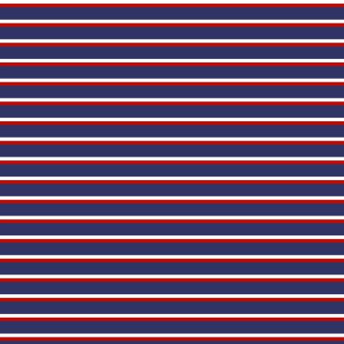Blue Red White Horizontal Stripes Pattern