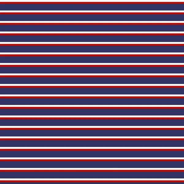 Blue Red White Horizontal Stripes Pattern