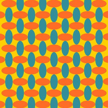 Retro Oval Geometric Autumn Y2K Pattern