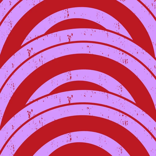 Half circle Abstract Hippie Y2K Purple Red Pattern