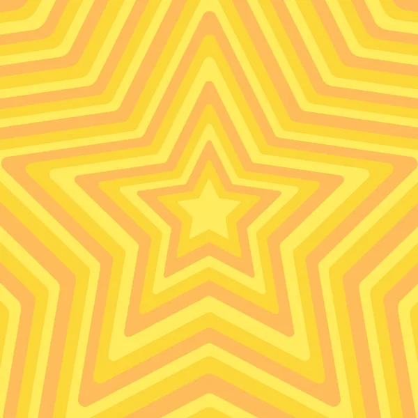 Žluté Oranžové Hvězdné Pruhy Vzor — Stock fotografie