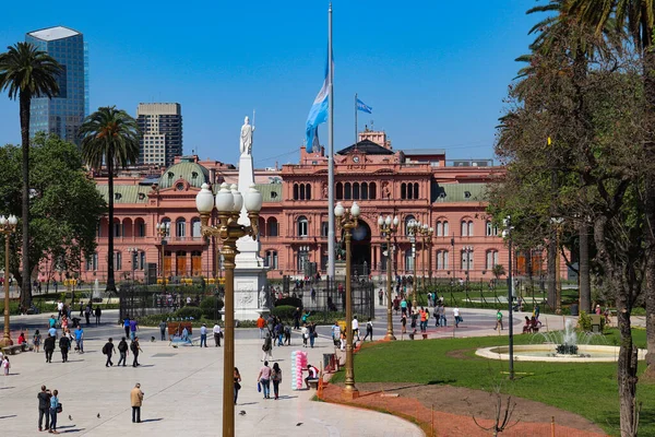 Casa Rosada Seat Government Argentine Republic Seen Plaza Mayo — Stockfoto