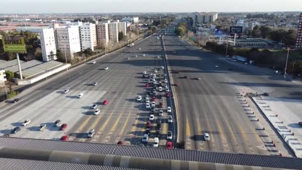 Riccheri Highway Toll View Ciudad Madero Moving Away — Stok video