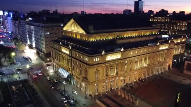 Opera Teater Colon Buenos Aires Argentina Turism — Stockvideo