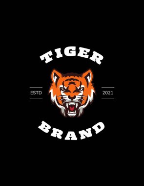 Black And Orange Professional Logo T-Shirt