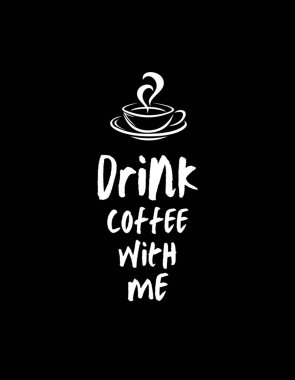 Black white Retro Vintage Coffee T-shirt