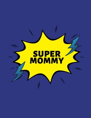 Blue and Yellow Playful Mother's Day Occasion T-Shirt
