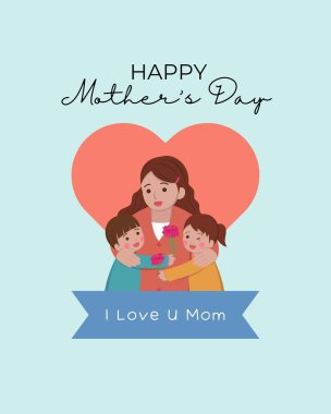 Blue Pink Creative Happy Mothers Day Instagram Post
