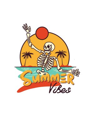 Colorful Retro Summer T-Shirt