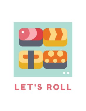 Colorful Sushi Food Lifestyle and Hobbies T-Shirt