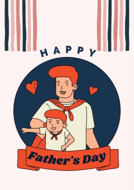 Cream Modern Happy Father's Day (Poster)