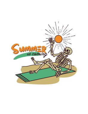 Creative Summer on Beach T-Shirt art graphic design