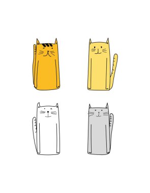 Cute Cartoon Animal Icon Cat