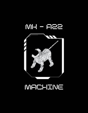 Cyberpunk Mk-A22 Blue T-Shirt