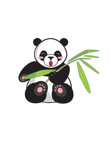 black pink white cute panda t-shirt design concept