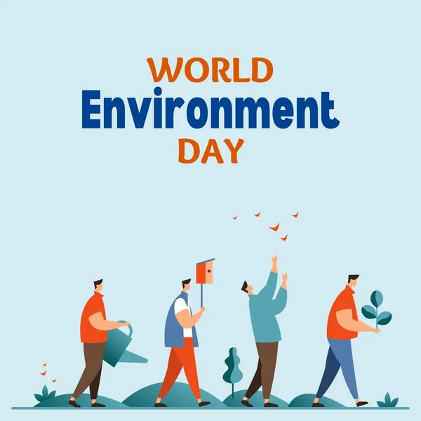 Blue Minimalist World Environment Day (Instagram Post)