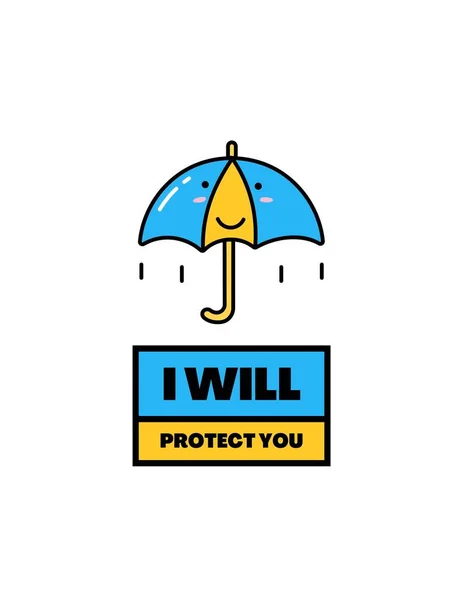 Cute Umbrella T-Shirt art graphic design