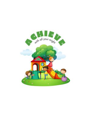 Kindergarten art graphic design