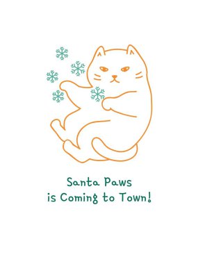 Orange and Green Vintage Christmas T-Shirt