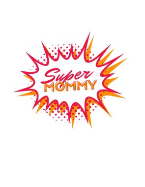 Orange and Red Geometric Mother's Day Occasion T-Shirt