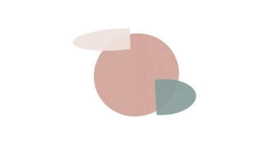 Pink Green Abstract Shape Desktop Wallpaper