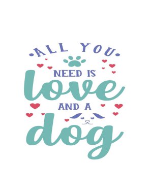 Beyaz Modern Aşk Bir Köpek Tişörtü Alıntısı