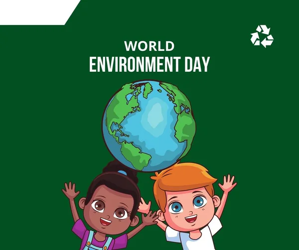 Modern Green Cartoon World Environment Day (facebook Post)