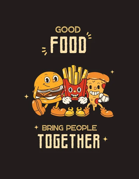 Vintage Instagram Story - Good Food bring people together (Camiseta)