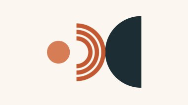 Brown Boho Shape Desktop Wallpaper