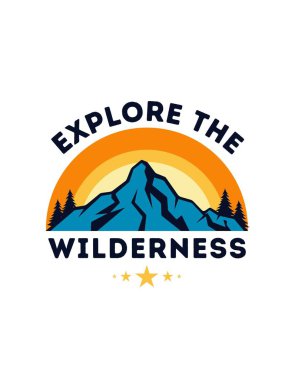 Retro Mountain Macera Hobileri tişörtü