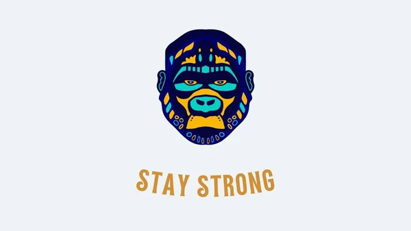 Colorful stay strong quote desktop wallpaper