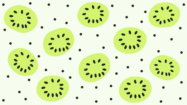 Green Kiwi Seamless Desktop Wallpaper