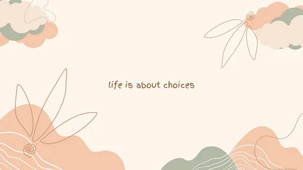 Peach Simple Quote Abstract Desktop Wallpaper