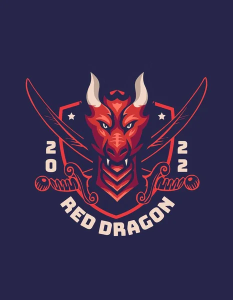 Red Dragon Logo art graphic design