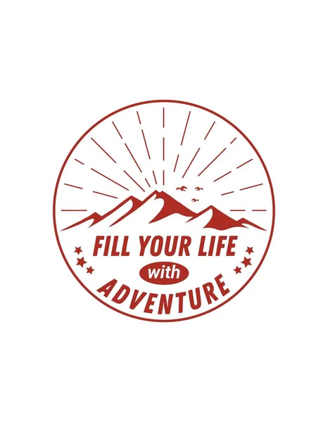 Red Mountain Adventure Logo T-shirt