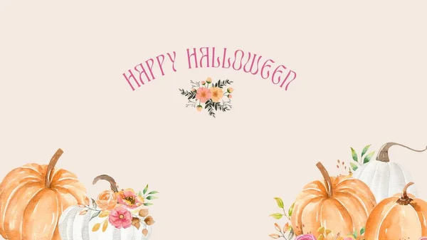 Klasik Çiçek Kabağı Cadılar Bayramı Masaüstü Duvar Kağıdı