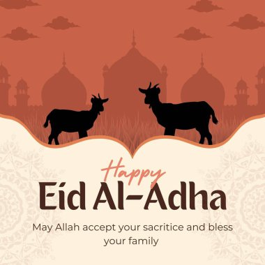 Krem Kahverengi Kurban Bayramı Instagram Postası