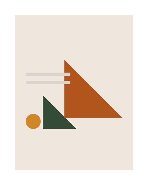 Белые абстрактные геометрические фигуры