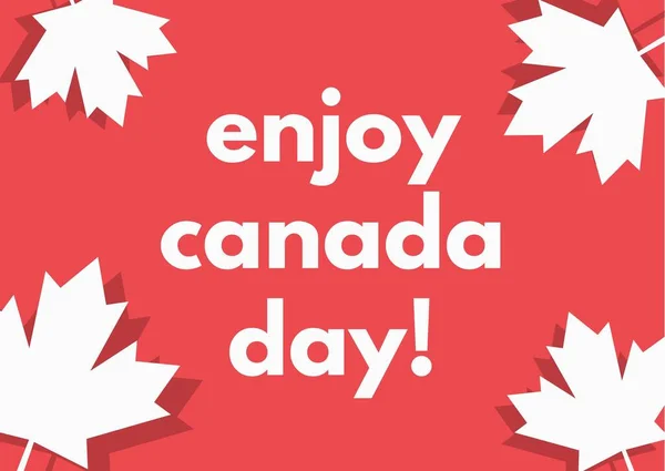 White and Red Canada Day Greeting Card