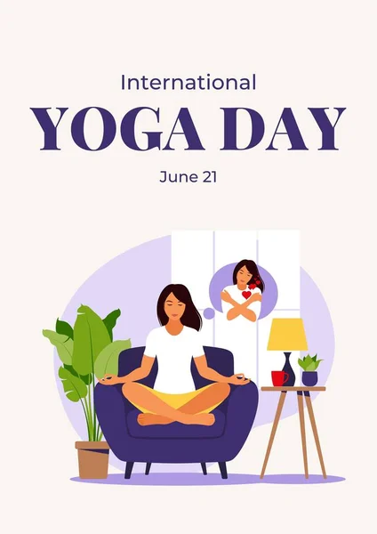 Aesthetic International Yoga Day Poster