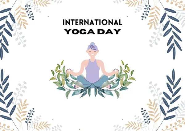 International Yoga Day Card (Landscape)
