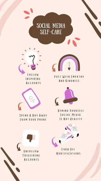 Social Media Illustrated Self-Care Tips Your Story