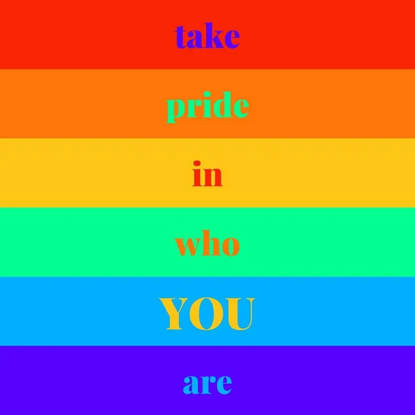 Rainbow Colorful Take Pride Celebration Instagram Post