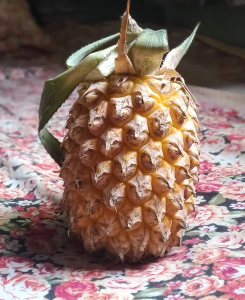 Beyaz Arkaplanda Ananas — Stok fotoğraf