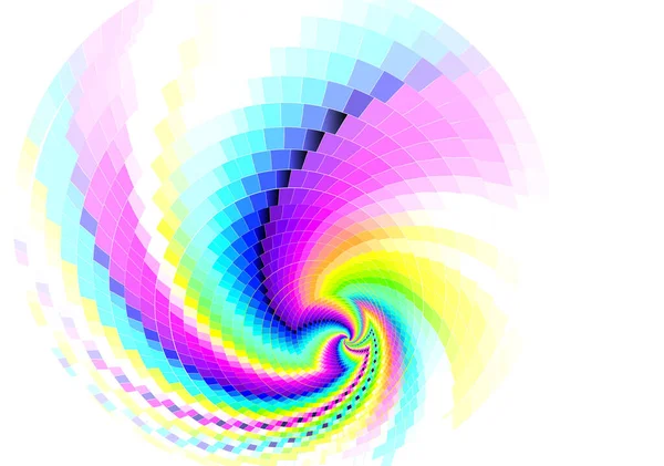 Tourbillon Spirale Arc Ciel Voyage Dans Subconscient Fantasme Psychédélique Sortie — Image vectorielle