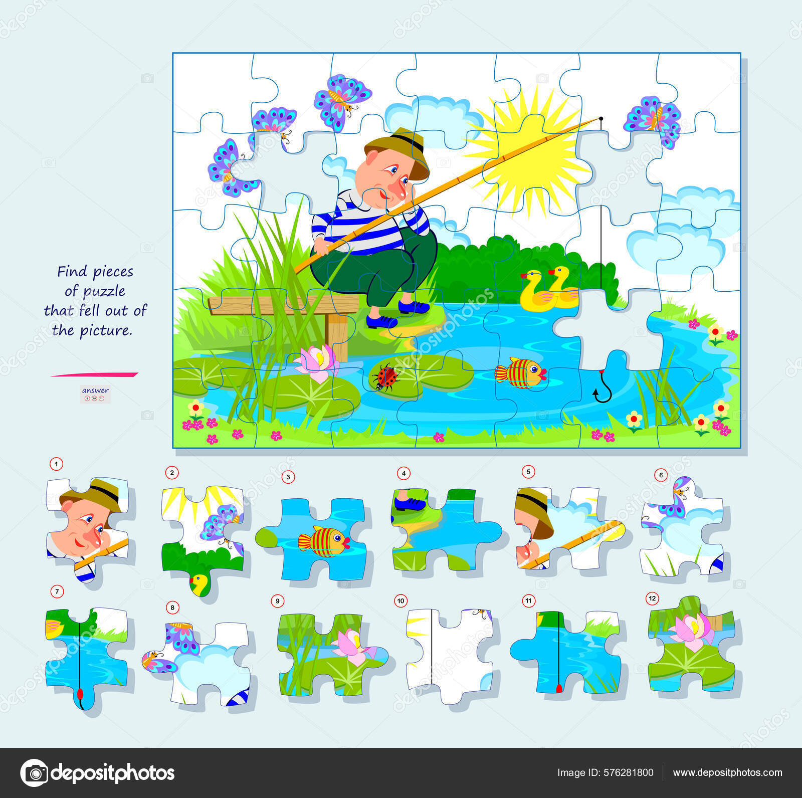 Jogo Quebra Cabeça Lógica Para Crianças Adultos Coloque Bolas Slots imagem  vetorial de Nataljacernecka© 360136536
